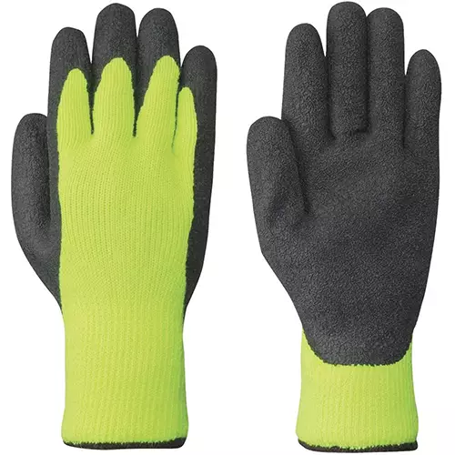 Seamless Knit/Latex Glove – Hi-Vis Yellow/Green – M