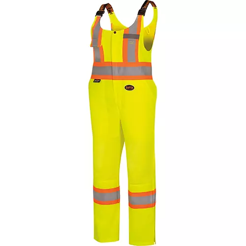 Women's Hi-Vis Traffic Safety Overalls – Hi-Vis Yellow/Green – XS