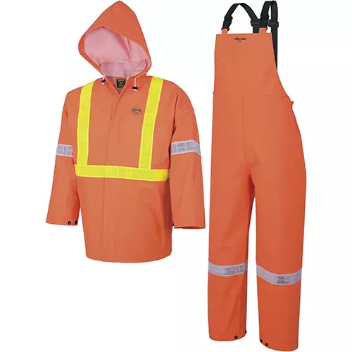 Element FR™ 3-Piece Safety Rainsuit – PVC – Hi-Vis Orange – S