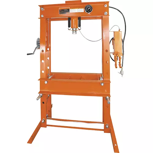 Heavy Duty Air Assist Shop Press- 50 Ton