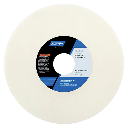 7 x 1/2 x 1-1/4 In. Toolroom Wheel 38A 100 J VBE T01
