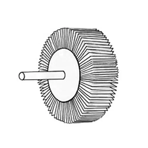 3/4 x 3/16 x 1/8 In. Merit Steel Shank Micro-Mini Flap Wheel 120 Grit AO