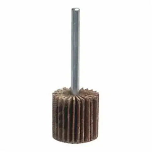 1-3/16 x 1/2 x 1/4 In. Super Finish Steel Shank Mini Flap Wheel 80 Grit AO