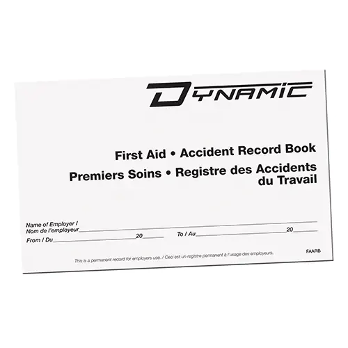 ACCIDENT RECORD BOOK, 8 PAGES (White OS)