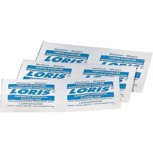 ISOPROPYL ALCOHOL WIPES, 70%, PACK OF 10 (White 10/BX)