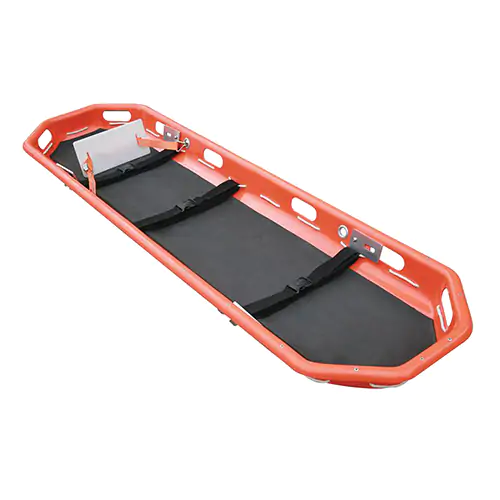 BSKT STRETCHER W/STRAPS,PLASTIC,87"X25" (Red OS)