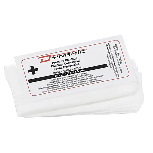 COMPRESS BANDAGE,STERILE,2"X2",BX/4 (White OS)