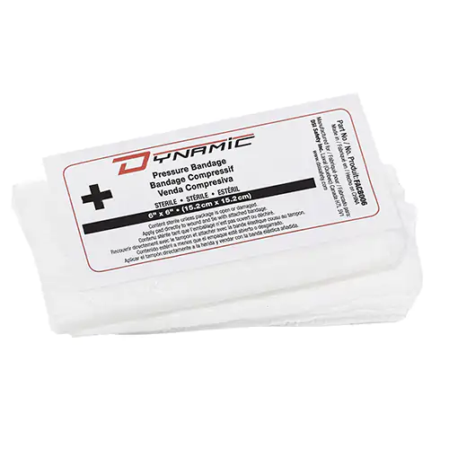 COMPRESS BANDAGE, STERILE, 6"X6" (White OS)