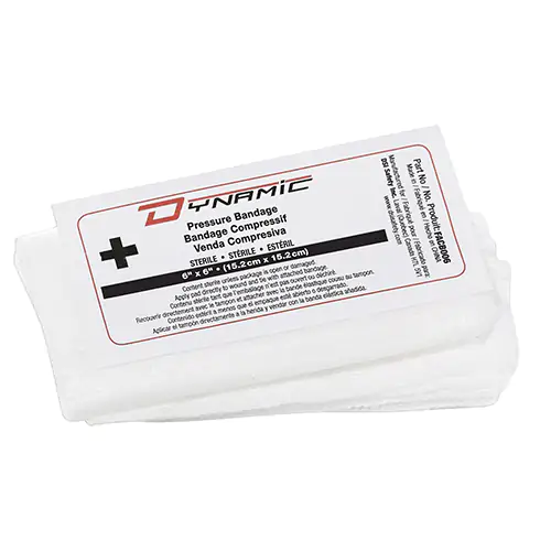 COMPRESS BANDAGE,STERILE,6"X6",BX/1 (White OS)
