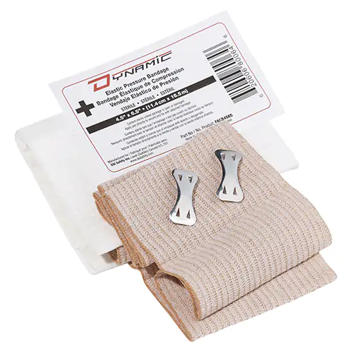 ELAS. COMP. BAND. W/TIES,4.5"X6.5" (White OS)