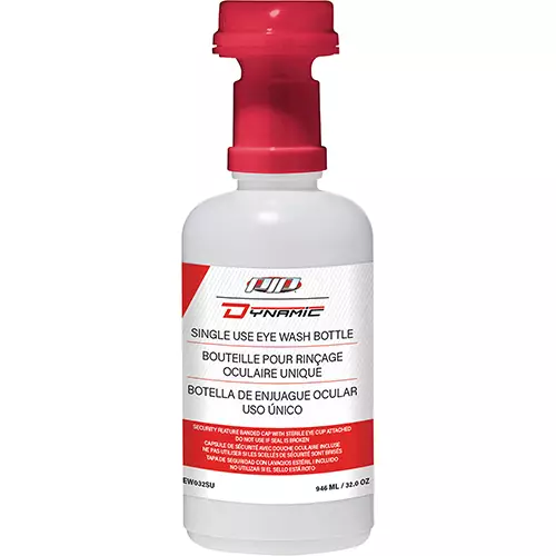 Saline Single Use Eyewash (Clear 32 oz)