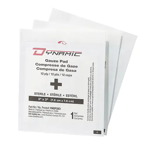 GAUZE PADS,STERILE,12PLY,3"X3",BX/25 (White 25/BX)