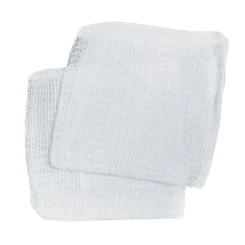 GAUZE SPONGES,2"X2",8 PLY,BX/200 (White 200 Count)