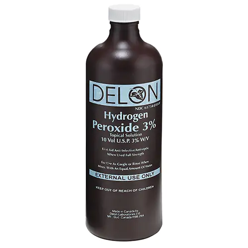 HYDROGEN PEROXIDE, 3%, 100ML BOTTLE (Clear 100 ml)
