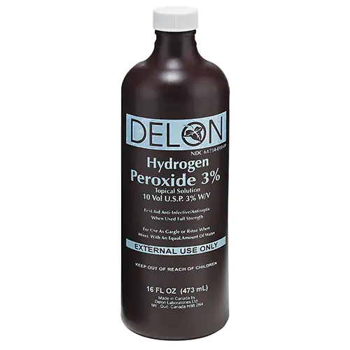 HYDROGEN PEROXIDE, 3%, 500ML BOTTLE (Clear 500 ml)