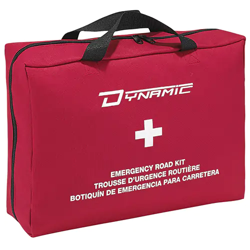 EMPTY NYLON POUCH,ROAD HAZARD,13"X9"X4" (Red OS)