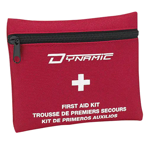 NYLON POUCH,FLAT,WITH BELT LOOP,6"X4" (Red OS)