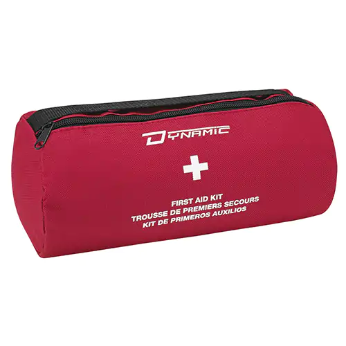 EMPTY NYLON POUCH, CYLINDER, 4"X9" (Red OS)