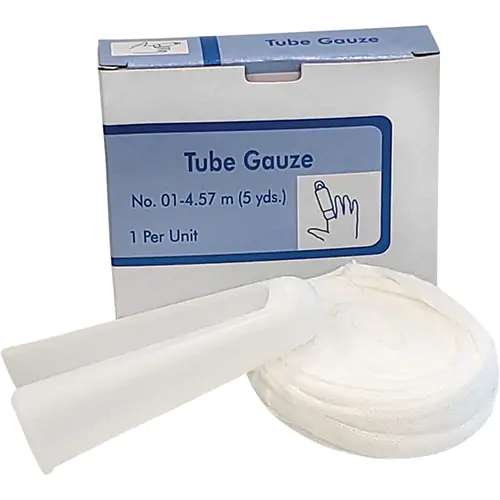 TUBULAR GAUZE #1+APPLICATOR,0.625"X5YRD (White 1 Pack)