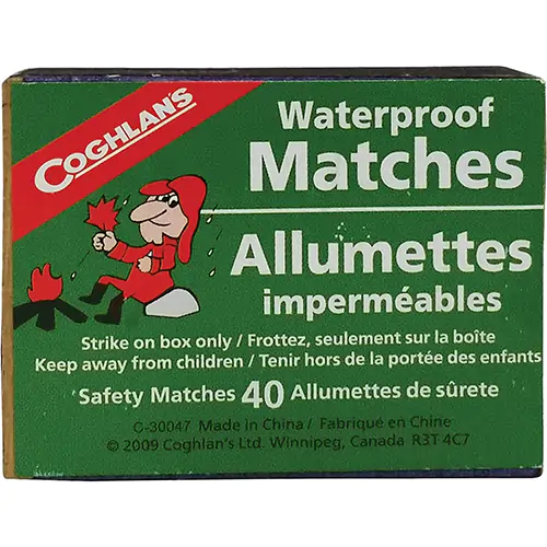 WATERPROOF MATCHES, PACK OF 30 (Natural OS)