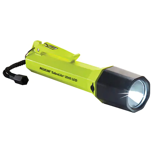 Pelican SabreLite™ LED, lm – 161 Run Time – 22h Batt – C Cert – Class I, Division 1, Hi-Visibility Yellow