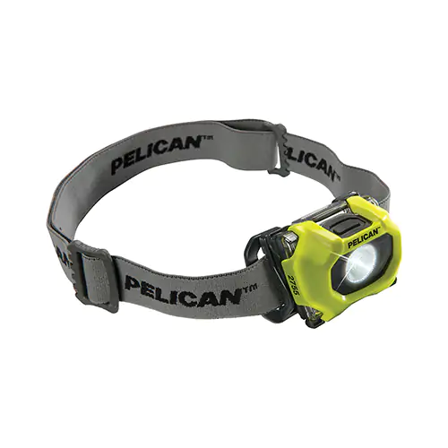 Pelican HeadsUp Lite™ LED, lm – 118 Run Time – 7h 30min Batt – AAA Cert – Class I, Division 1, Hi-Visibility Yellow