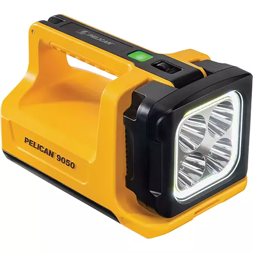 Pelican Large Light LED Rechargeable, lm – 3369 Run Time – 2h 45m Batt – Lithium-Ion or AA Batteries, Yellow