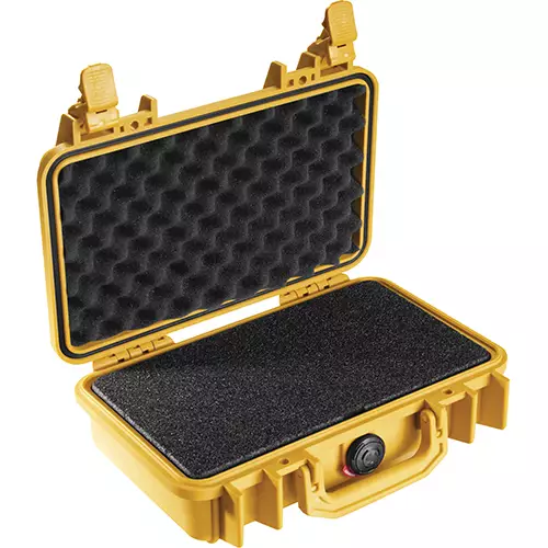 Pelican Small Case With Foam, Yellow