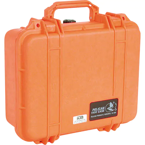 Pelican Small Case With Foam, Orange