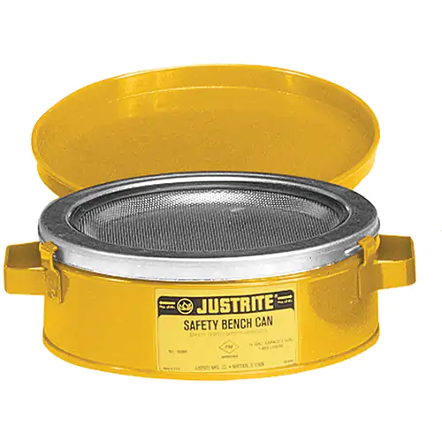 Justrite 1 QT BENCH CAN YELLOW
