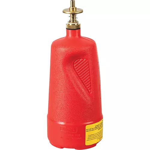 Justrite CAN, DISPENSER, 1QT, POLY, RED
