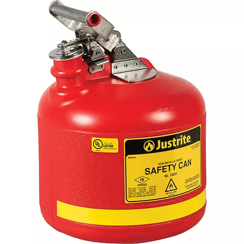 Justrite SFTY RUND POLY, 2.5G RD