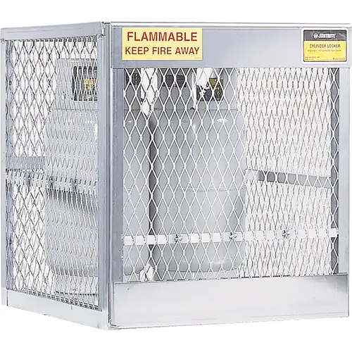 Justrite CYLINDER LOCKER, 4 VERTICAL
