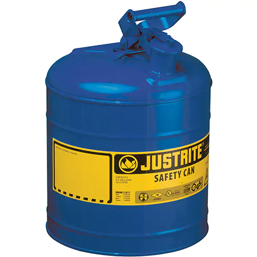 Justrite CAN, SAFETY, TYPE 1, 2G, BLU