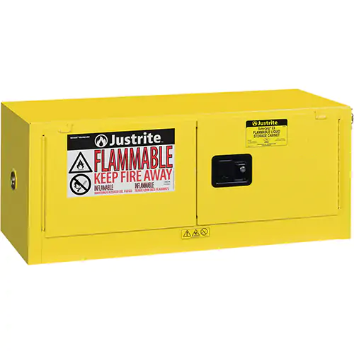 Justrite CABINET, FLAM PIGY 12G, MN YEL
