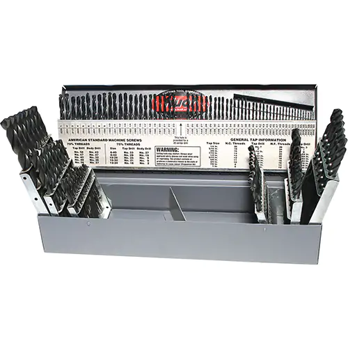 115PC HD DRILL SET 1/16-1/2 #1-60 A-Z