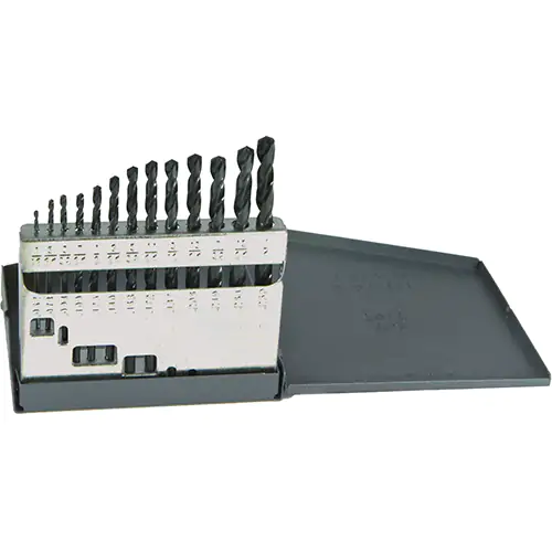 13PC HD DRILL SET 1/16-1/4 BY 64THS 400A