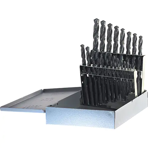21PC DRILL SET 1/16-1/4 BY 64THS 400A