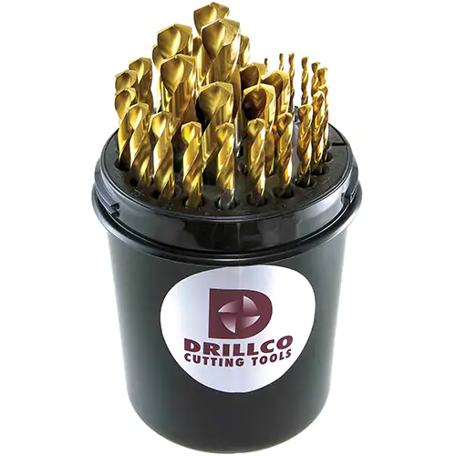 29PC TIN DRILL SET 1/16-1/2 BY 64THS DRILL