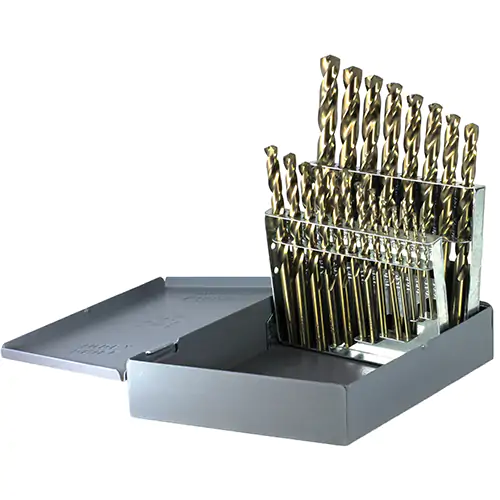 21PC COB DRILL SET 1/16-3/8 BY 64THS –