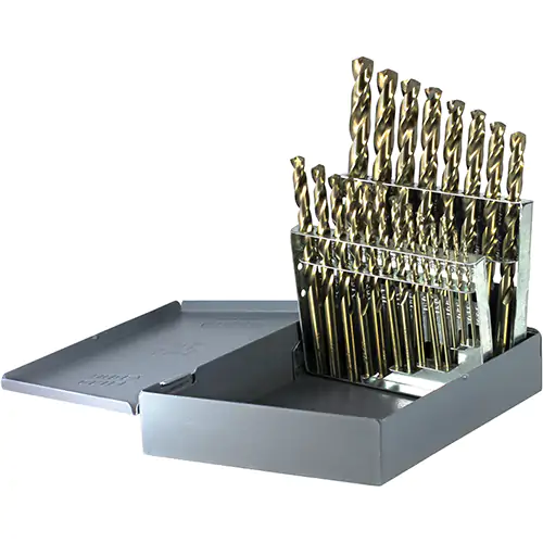 21PC IMP COB DRILL SET 1/16-3/8 BY 64TH