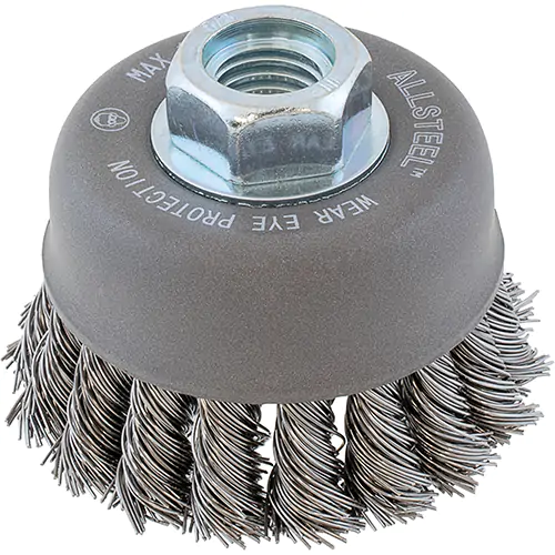 ALLSTEEL 3" 5/8-11 KNOT CUP BRUSH