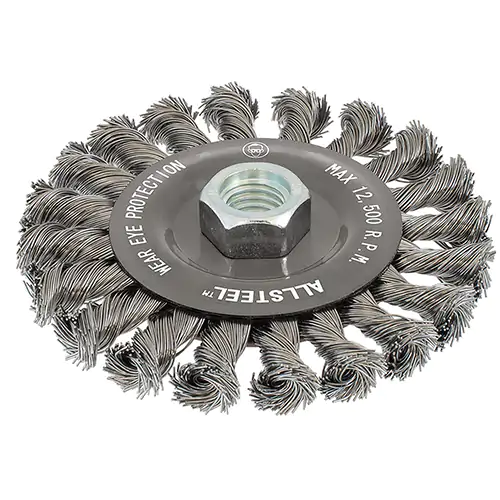 ALLSTEEL 6X3/8X5/8-11 KNOT WHL BRUSH