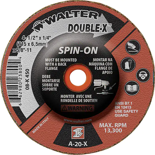 HP XX 4-1/2X1/4 SPIN-ON GR WHEEL