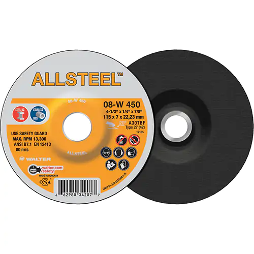 4-1/2 X 1/4 ALLSTEEL WHEEL