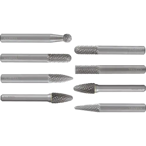 ALLSTEEL CARBIDE BURR 8-PIECE KIT DC