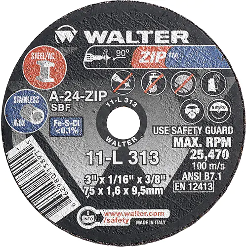 3X1/4X3/8 ZIP GR WHEELS