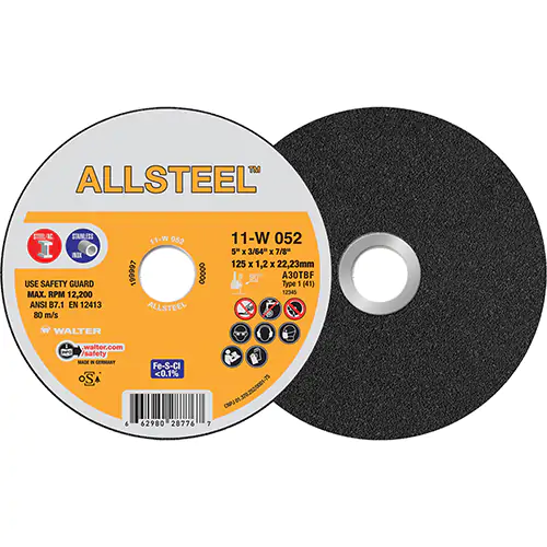 ALLSTEEL 5X3/64X7/8'' T1 CUT-OFF WHEEL