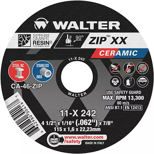 ZIP XX, 4 1/2'' x 1/16'' x 7/8'', T1