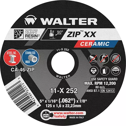 ZIP XX, 5'' x 1/16'' x 7/8'', T1